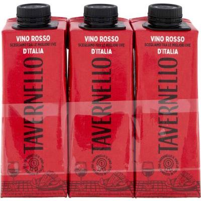 TAVERNELLO VINO ROSSO CL.25 X3