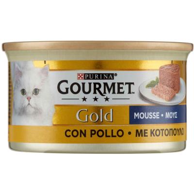 GOURMET GOLD MOUSSE POLLO DELICATO GR.85
