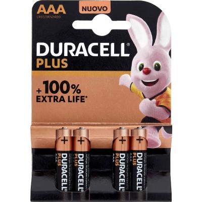 DURACELL PLUS PILE MINI STILO MN2400 4PZ